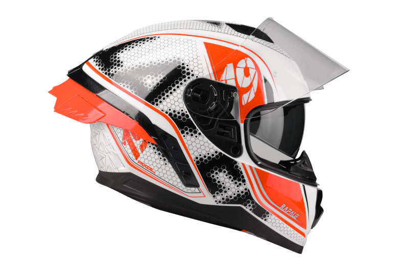 Kask Motocyklowy LAZER RAFALE SR Pixel (kol. Biały - Czarny - Czerwony)