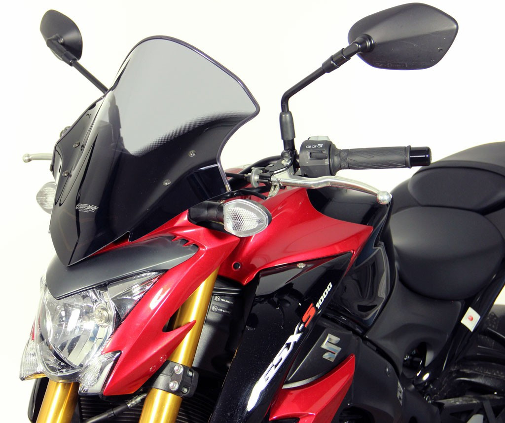 Szyba motocyklowa MRA SUZUKI GSX-S 1000 DG 2014-2020, forma NTM, przyciemniana
