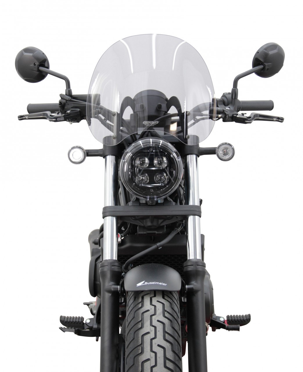 Szyba motocyklowa MRA HONDA CMX 500 REBEL 2020-, forma NTM, przyciemniana