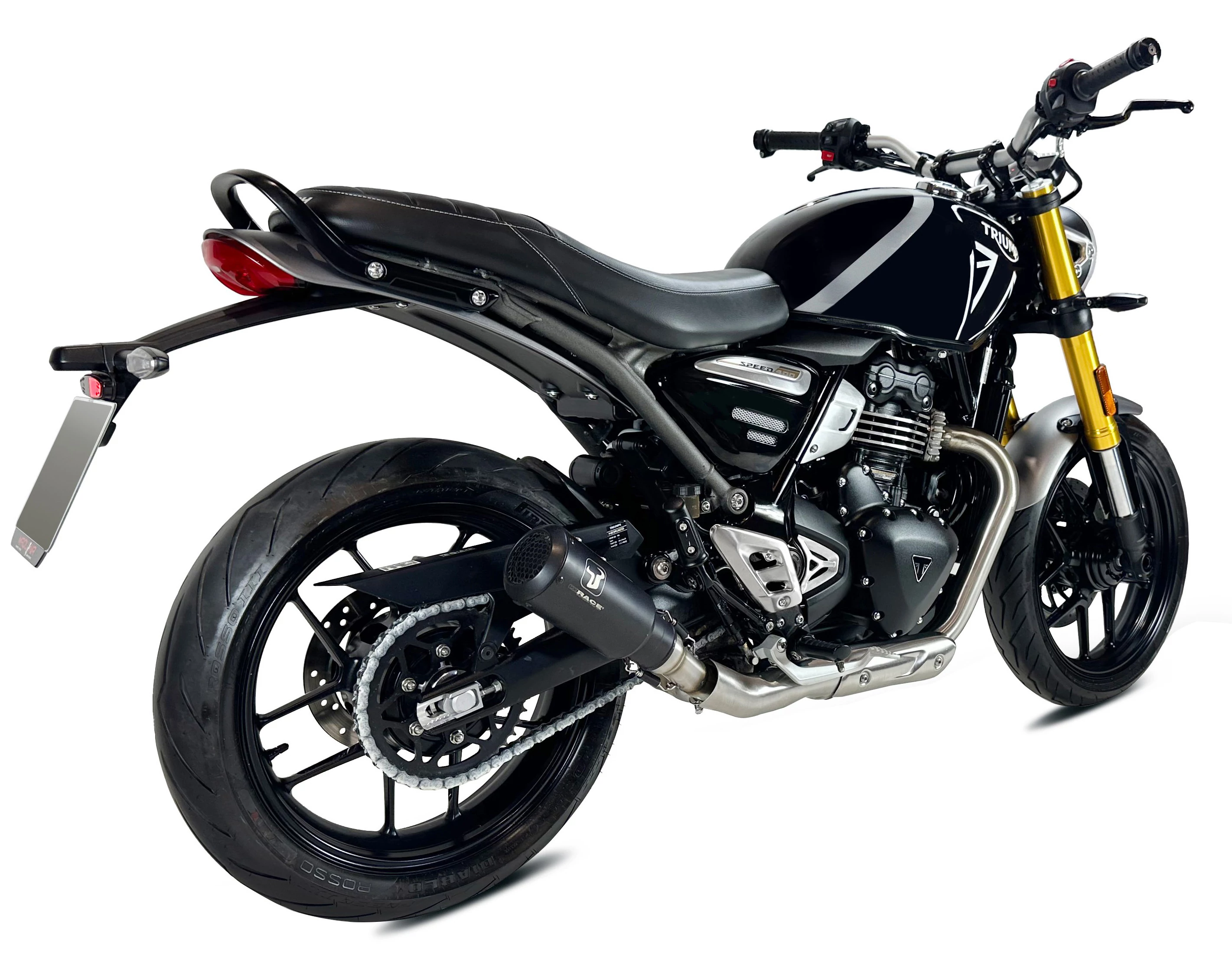 IXRACE Tłumik TRIUMPH SPEED 400 / SCR 400 X / SCR 400 XC (T010 / T0B0) typ MK2B MK2 SERIES BLACK (Homologacja)