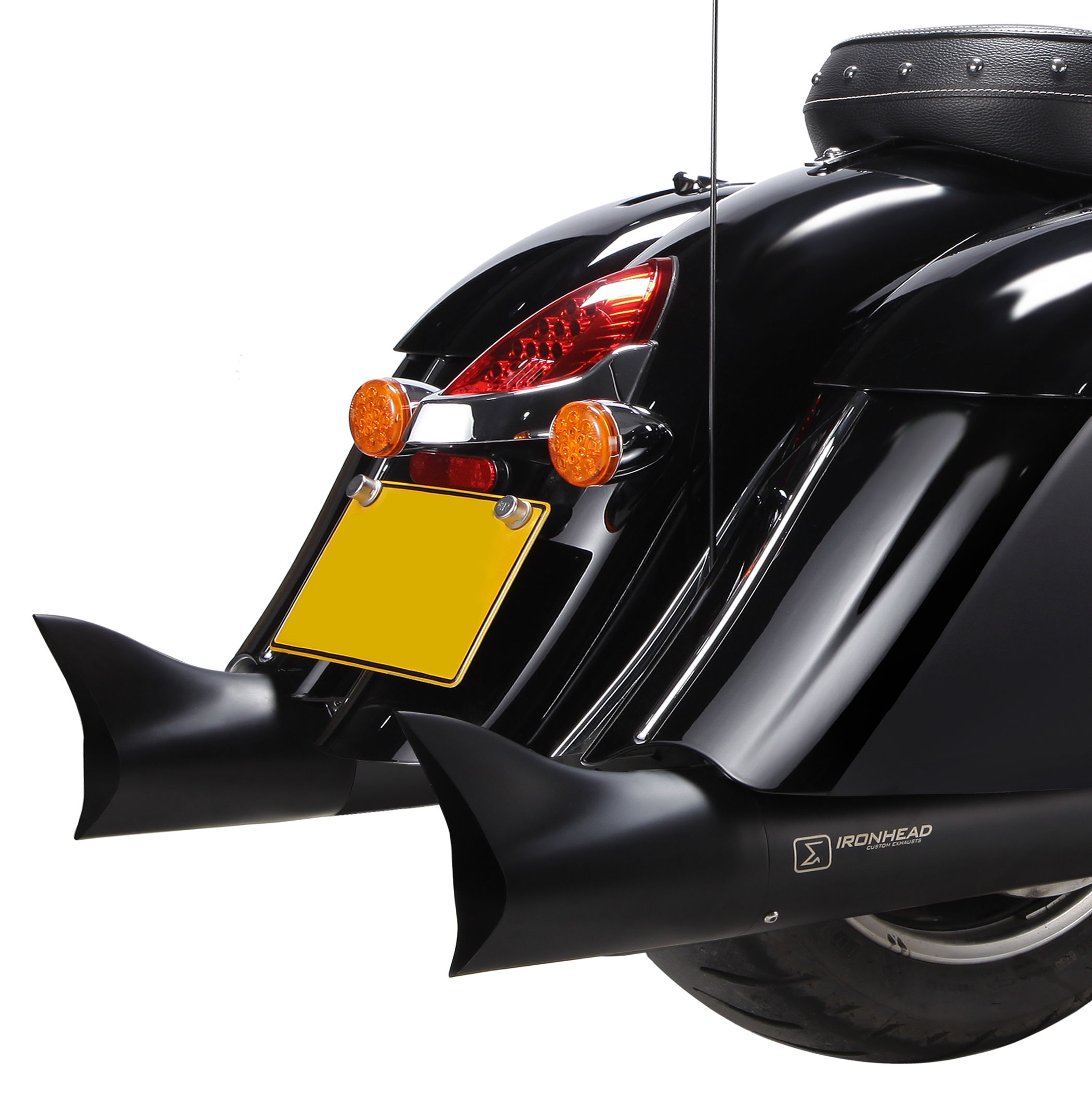 IRONHEAD END CAPS typ CAP (długość: Ø 112 mm., materiał: Inox AISI304, kolor: Black painted) FISHTAIL END CAP (BLACK)