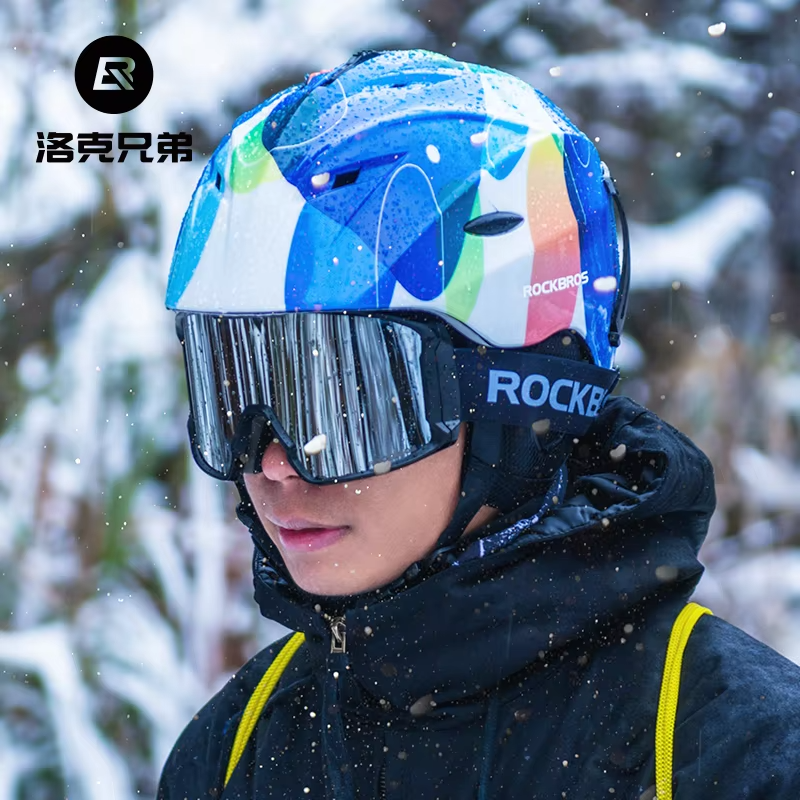 Gogle narciarskie/ snowboardowe sferyczne soczewki UV400 ROCKBROS (10095)