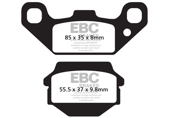 Klocki hamulcowe EBC FA128R (kpl. na 1 tarcze)