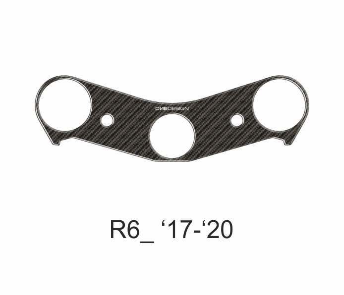 ONEDESIGN Naklejka na półkę kierownicy YAMAHA R6 2017-2020