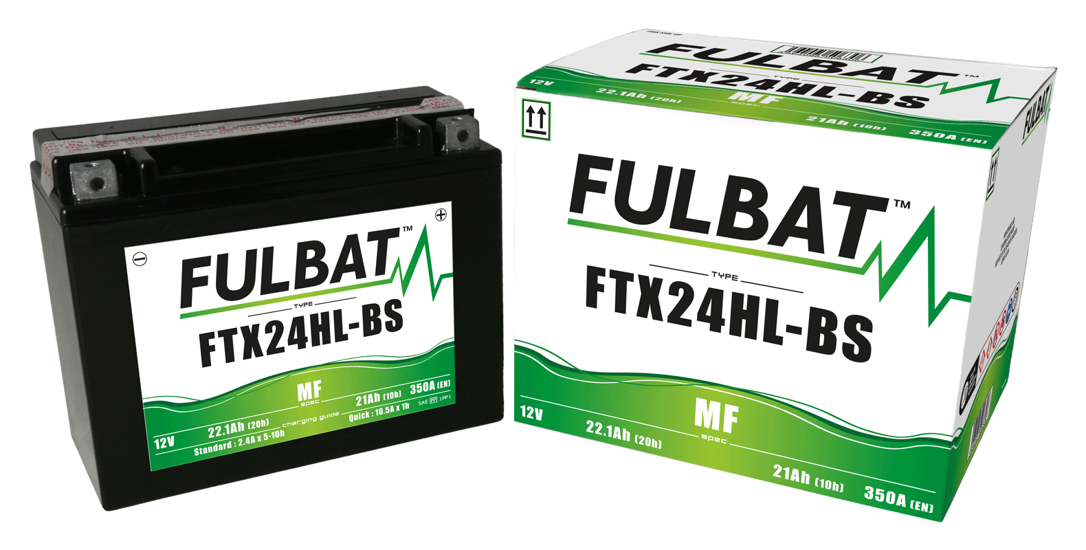 Akumulator FULBAT FUL MF - FTX24HL-BS / YTX24HL-BS (suchy, bezobsługowy, kwas w zestawie)