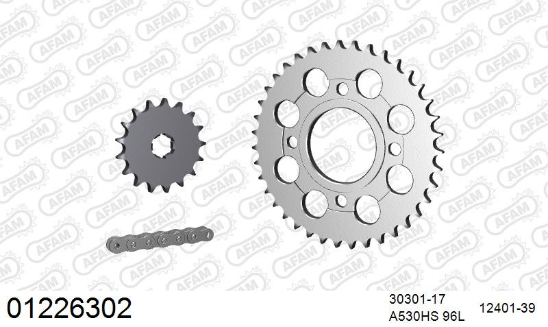 Zestaw napędowy AFAM do YAMAHA RD 250 DX E,F