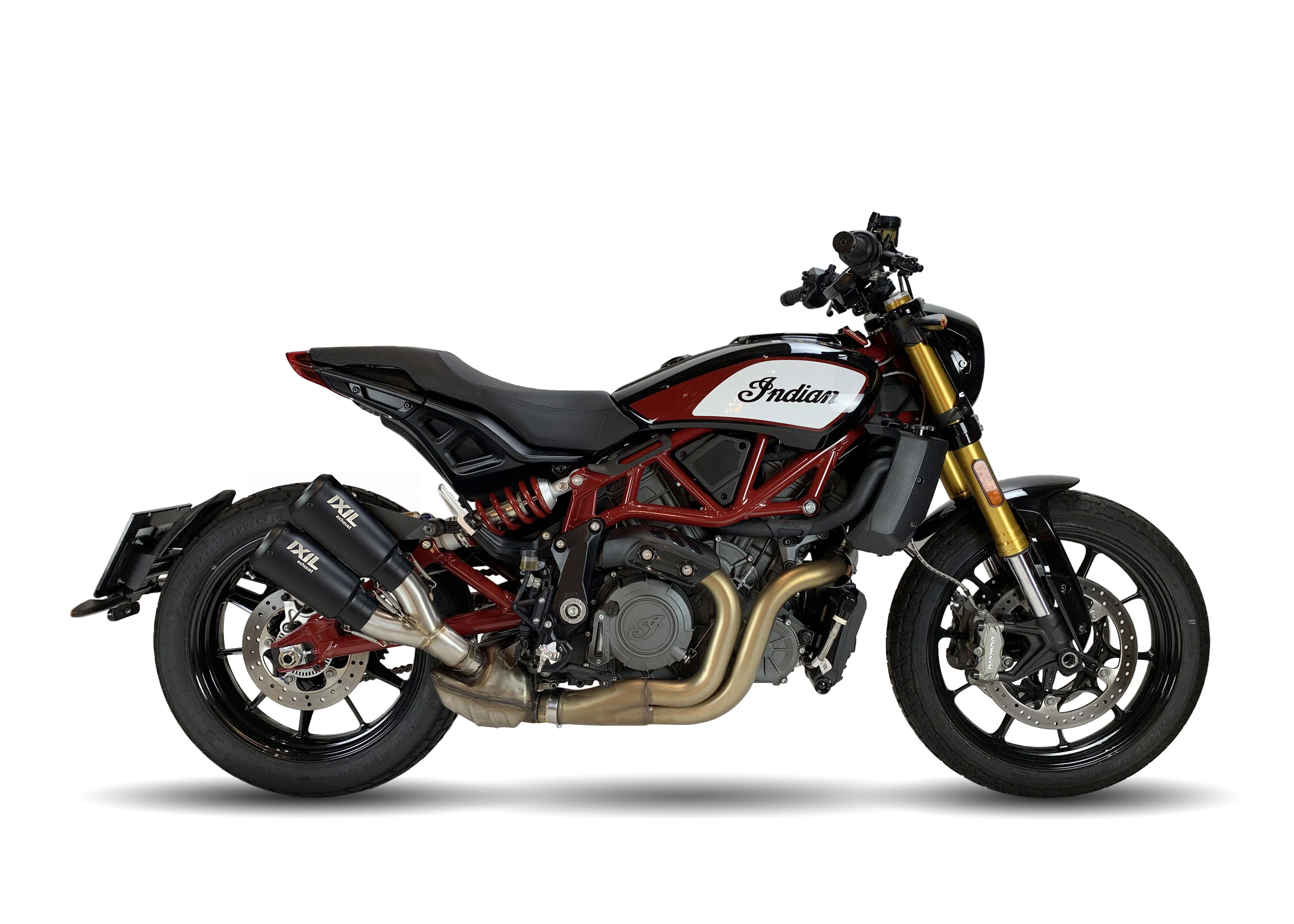IXIL Tłumik INDIAN FTR 1200 - FTR 1200 S 18-21 typ 2RB SLIP ON - DUAL RACE XTREM BLACK