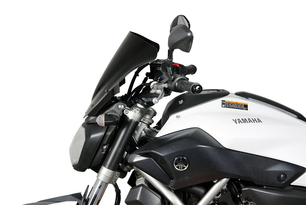 Szyba motocyklowa MRA YAMAHA MT-07 RM04 2014-2017, forma NRM, czarna