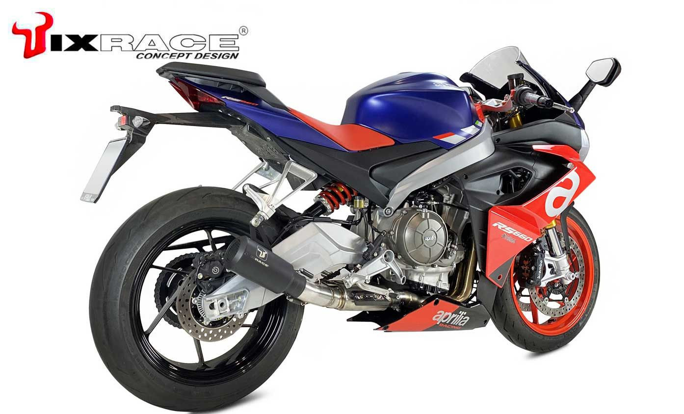 Tłumik IXRACE APRILIA TUONO 660 21-23 (KV KS) FULL SYSTEM typ MK2B MK2 SERIES BLACK