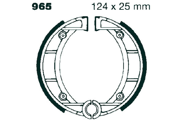 Szczęki hamulcowe EBC 965 (1 kpl.)