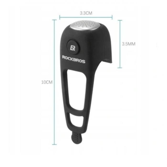Dzwonek do roweru elektryczny ROCKBROS Czarny (CB1709BK)