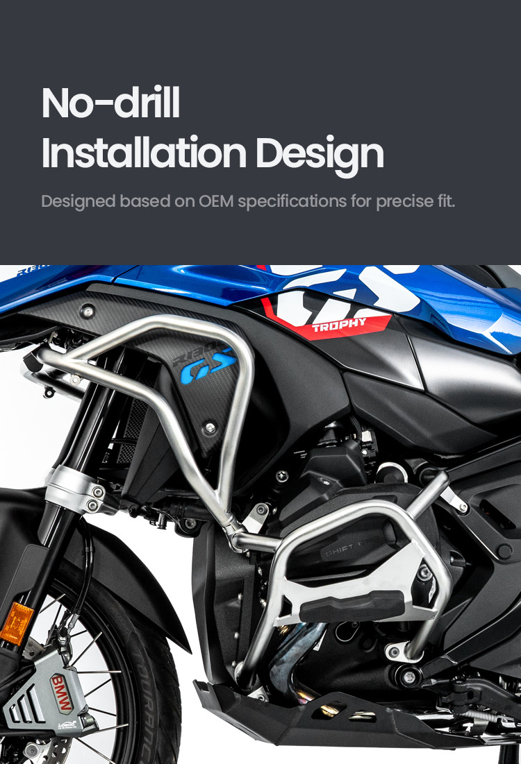 LOBOO Gmole górne BMW R1300GS (2023-) czarne