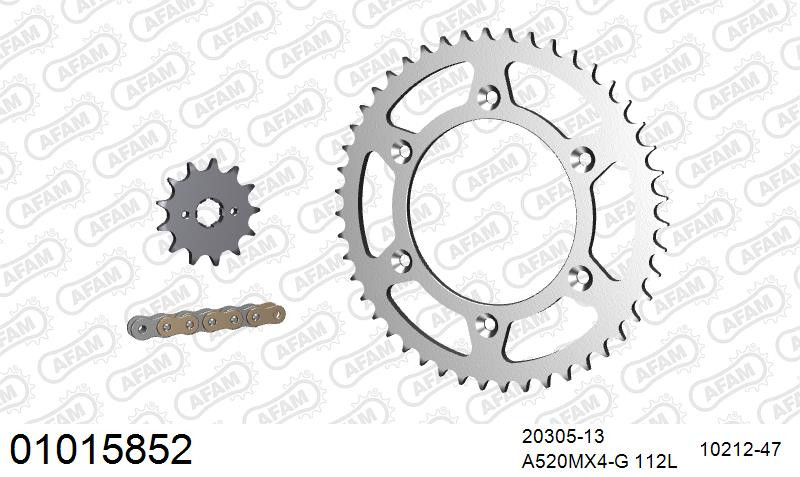 Zestaw napędowy AFAM do HONDA CRF 150 F 6,7,8,9,A,B,C,D,E,F,G,H