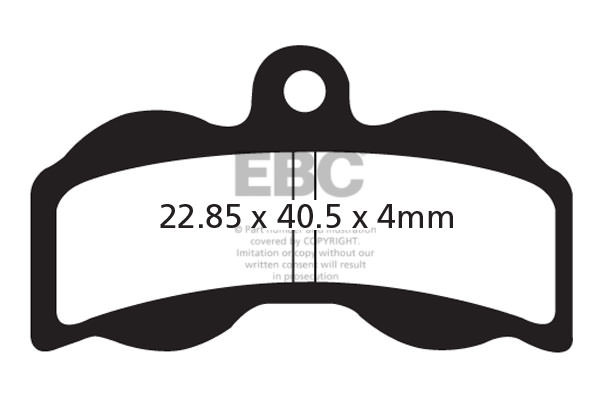 CFA300 - Klocki hamulcowe rowerowe (organiczne) EBC Brakes