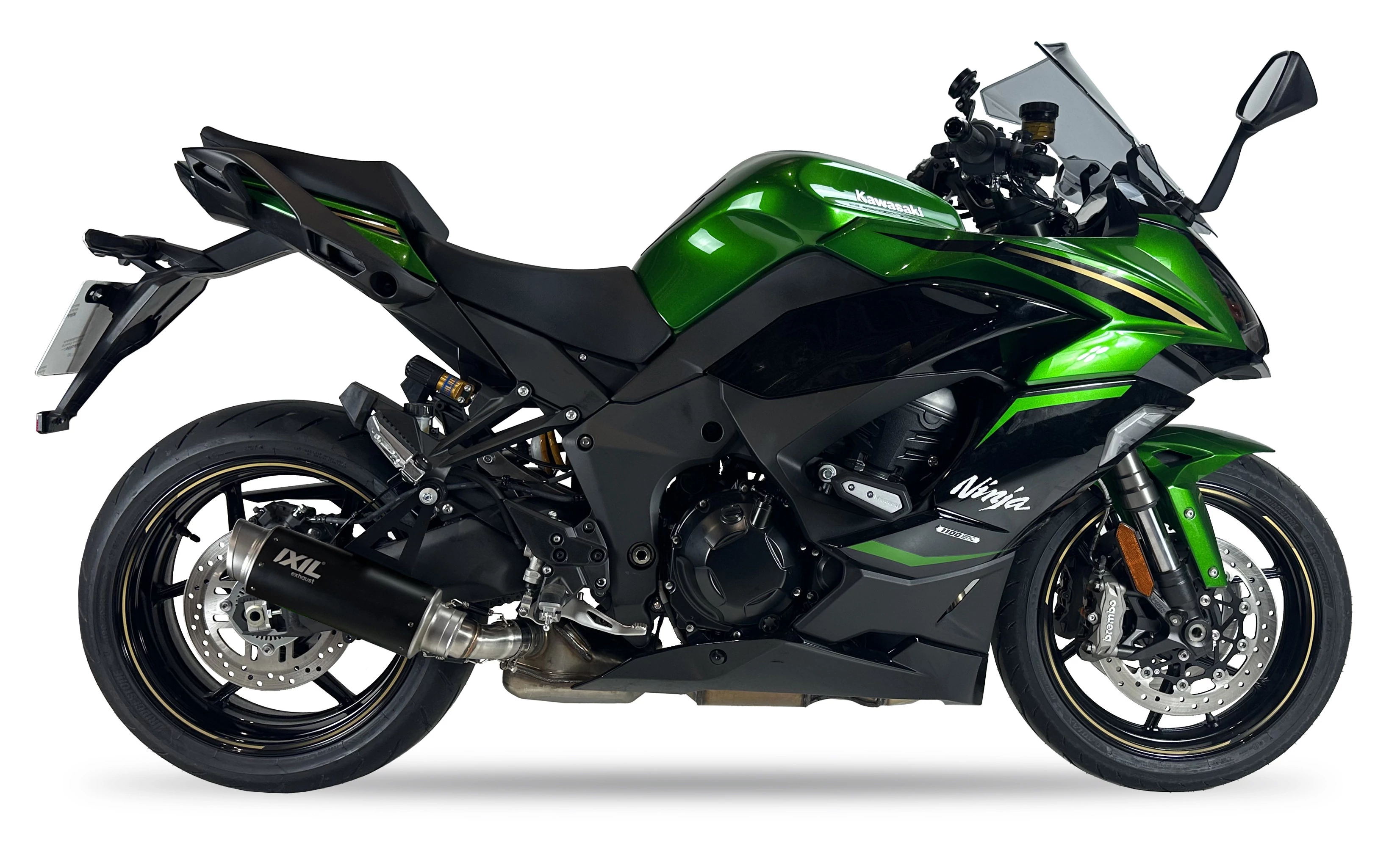 IXIL Tłumik KAWASAKI NINJA 1100 SX / SE 2025 (ZXT10H) typ RC3B SLIP ON - SPORT XTREM BLACK (Homologacja)