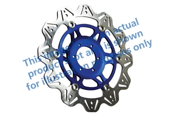 Tarcza hamulcowa motocyklowa EBC VR3088BLU VEE, niebieska
