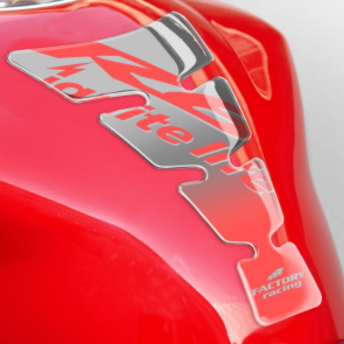 ONEDESIGN Tankpad Spirit shape logo R6 srebrny/transparentny