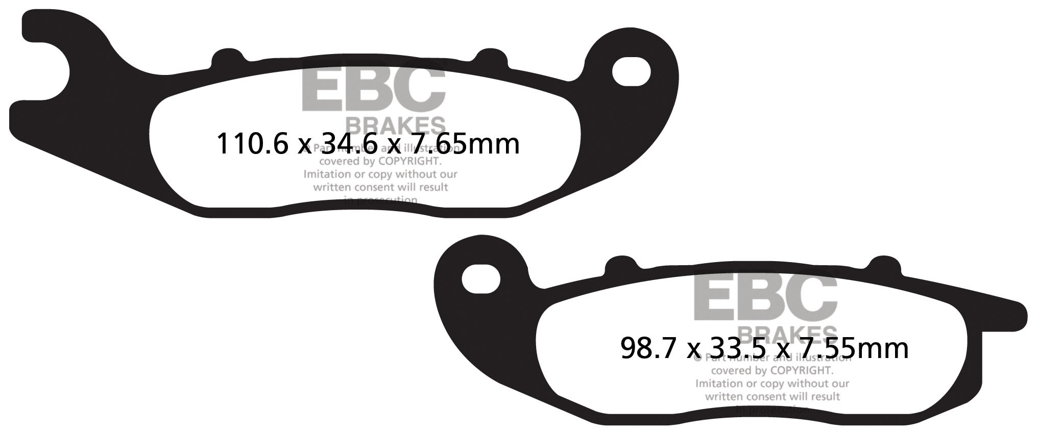 EBC Brakes Klocki hamulcowe EBC SFA693HH skuterowe (kpl. na 1 tarcze)