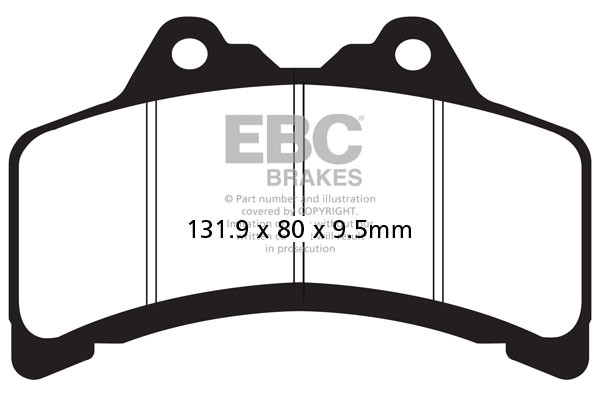 Klocki hamulcowe EBC FA191 (kpl. na 1 tarcze)