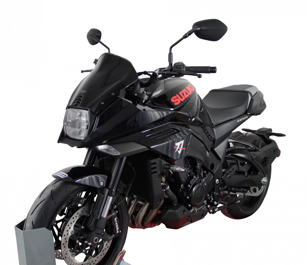Szyba motocyklowa MRA SUZUKI GSX-S 1000 S KATANA 2019-, forma S, czarna