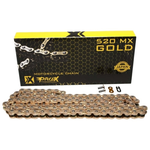 ProX Racing Parts ProX Łańcuch Napędowy Bezringowy Gold 520 x 120L