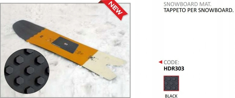 ONEDESIGN mata "snowboard" HDR 233,7x193,7mm czarny