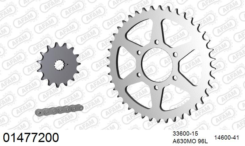 Zestaw napędowy AFAM do SUZUKI GS 750 B, GS 750 D B,C, GS 750 E C,N