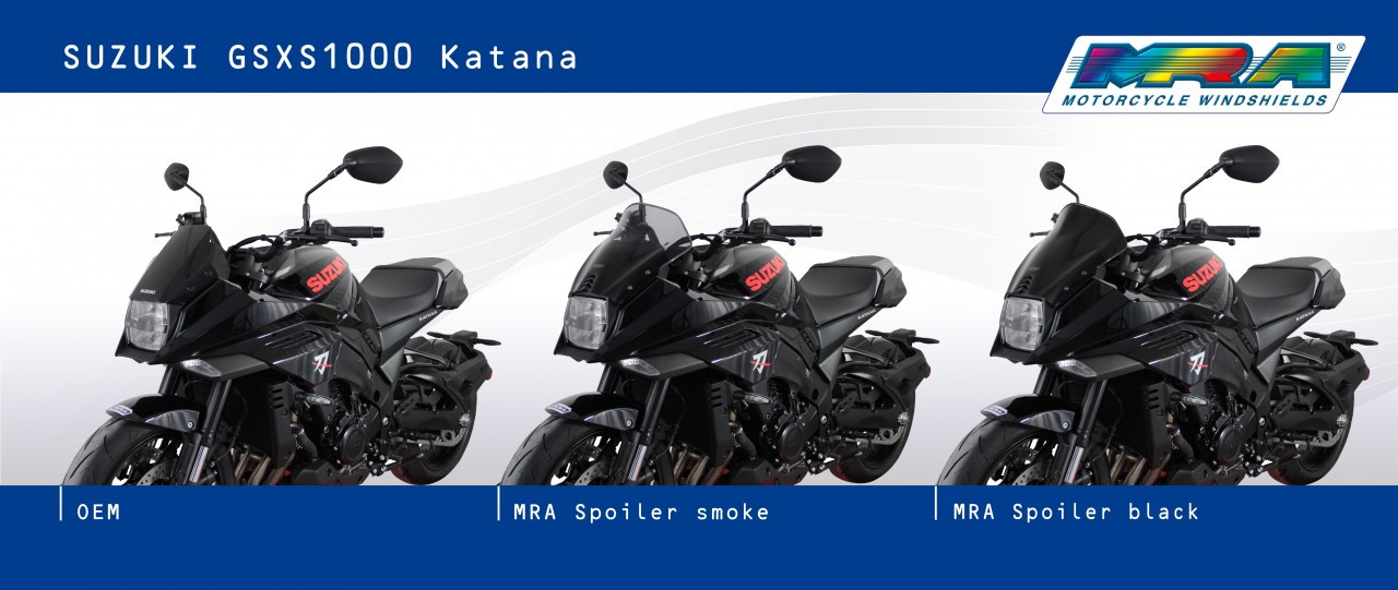Szyba motocyklowa MRA SUZUKI GSX-S 1000 S KATANA 2019-, forma S, przyciemniana