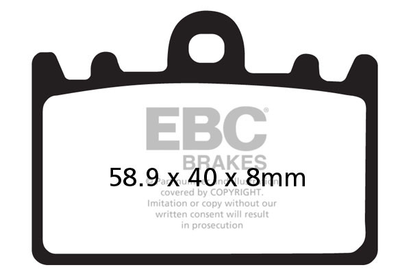 Klocki hamulcowe EBC FA180 (kpl. na 1 tarcze)