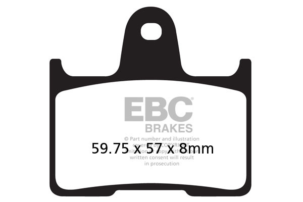 EBC Brakes Klocki hamulcowe EBC FA254V V-PAD (kpl. na 1 tarcze)