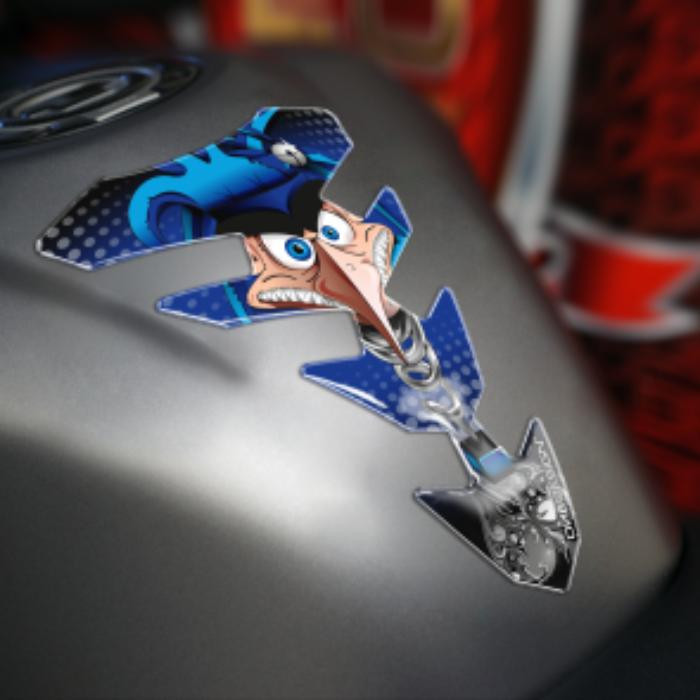ONEDESIGN Tankpad Expression Slim face niebieski
