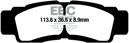 EBC Brakes Klocki hamulcowe EBC FA676R (kpl. na 1 tarcze)