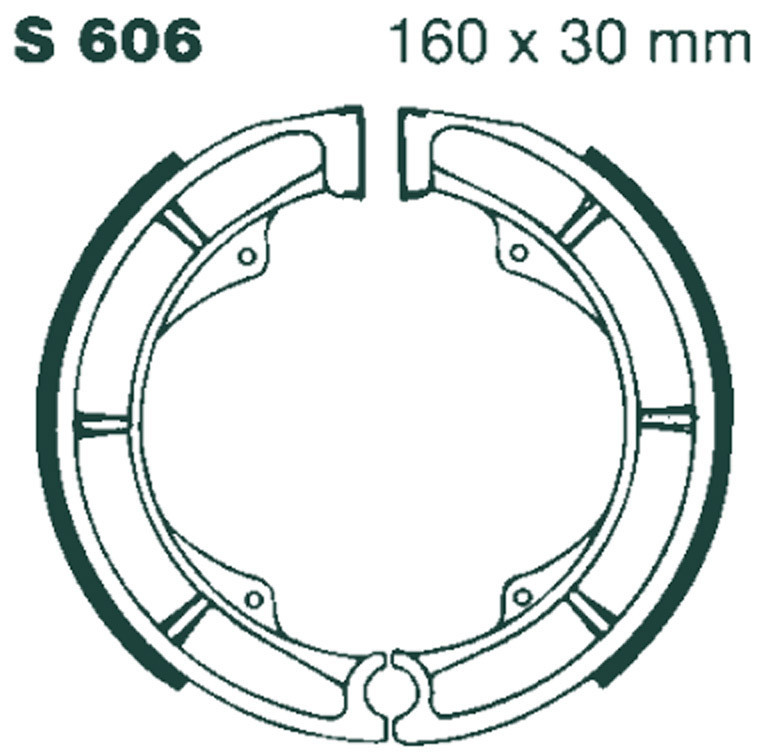 Szczęki hamulcowe nacinane EBC S606G (1 kpl.)