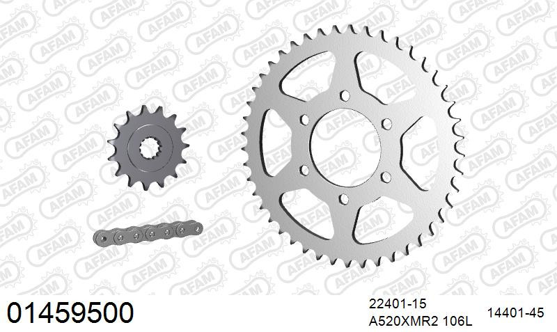 Zestaw napędowy AFAM do SUZUKI DR 500 S E,F,G,H,J