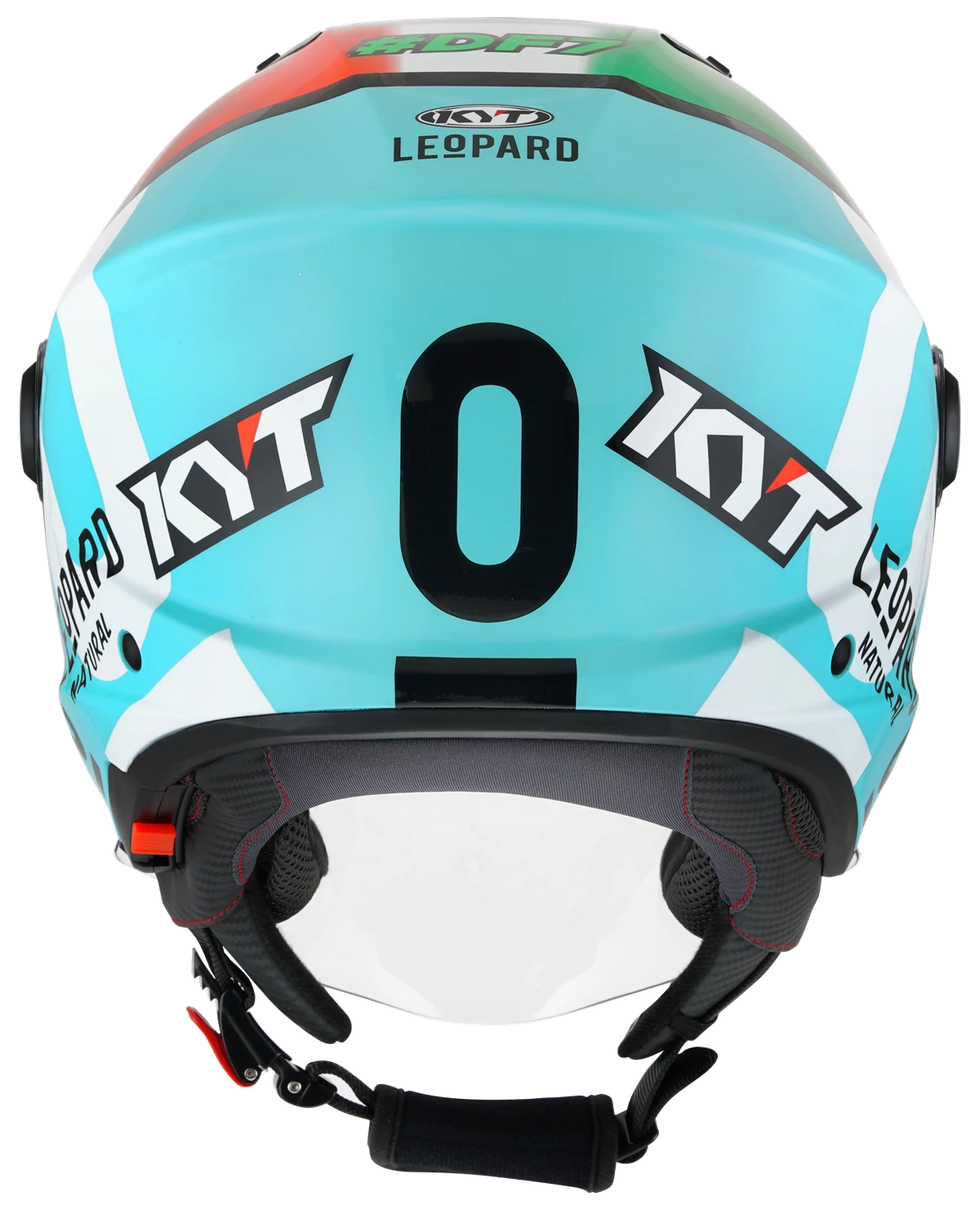 Kask motocyklowy KYT D-CITY LEOPARD REPLICA TRICOLORE E06