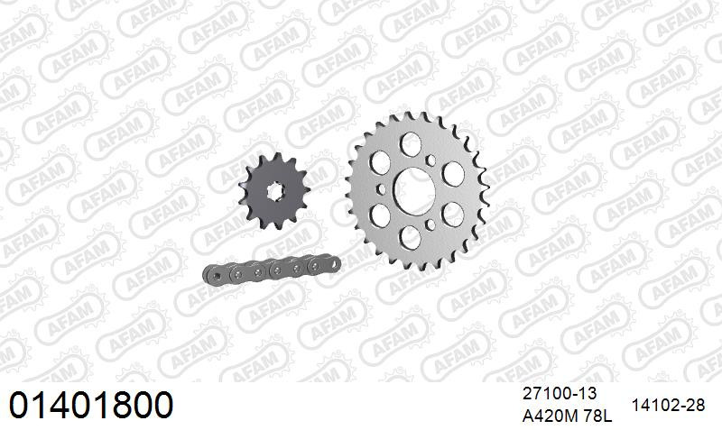 Zestaw napędowy AFAM do SUZUKI JR 50
