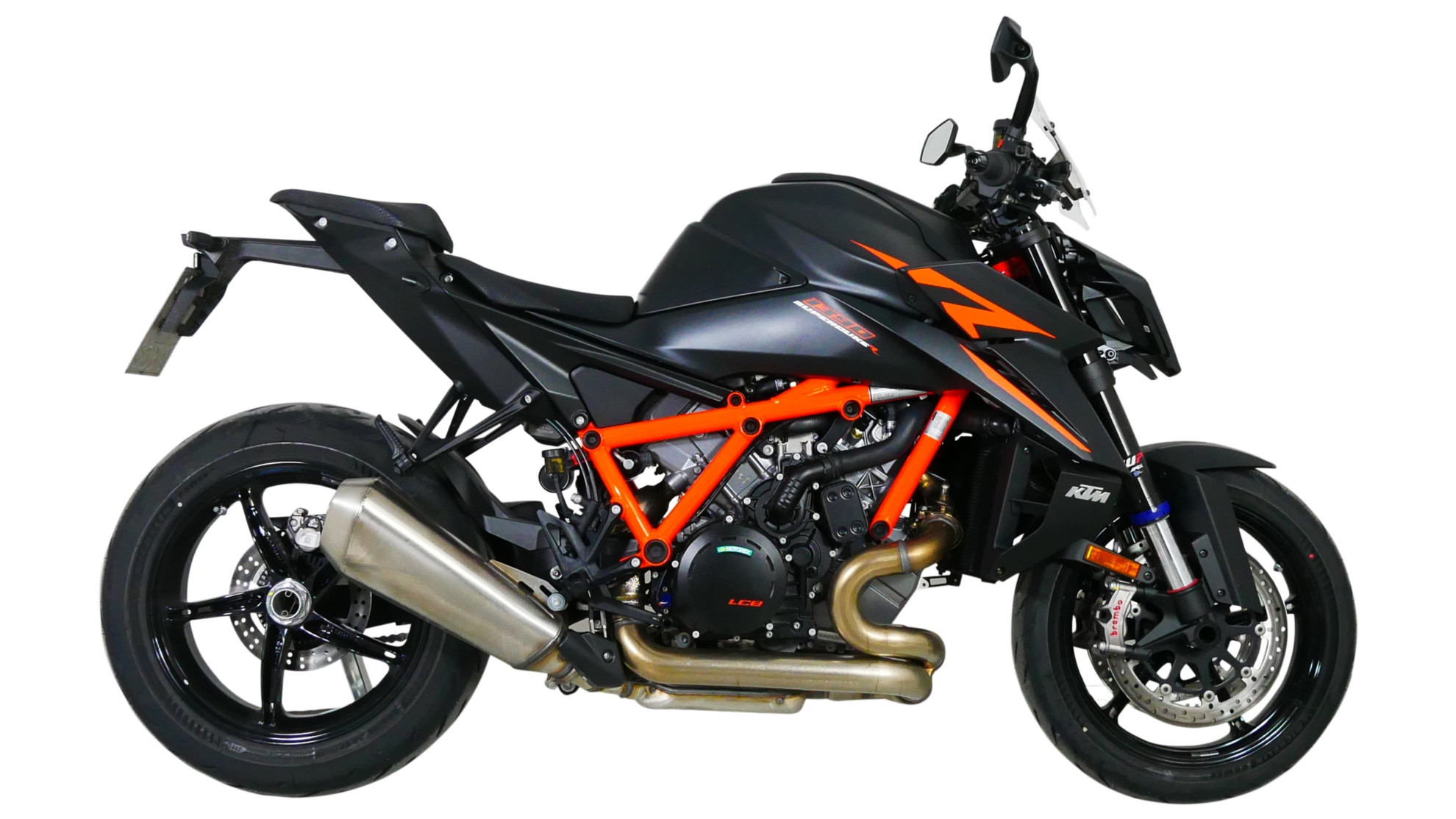 Szyba motocyklowa MRA KTM 1390 SUPERDUKE R 2024-, forma NSPM, bezbarwna