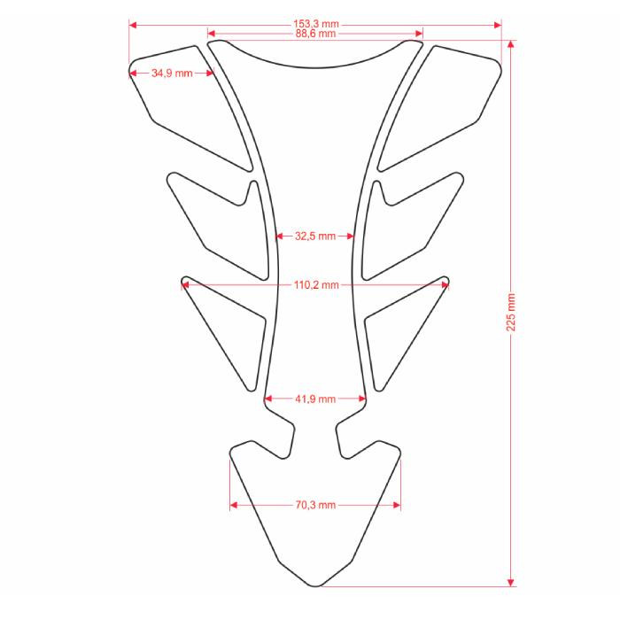 ONEDESIGN Tankpad future with application tape S