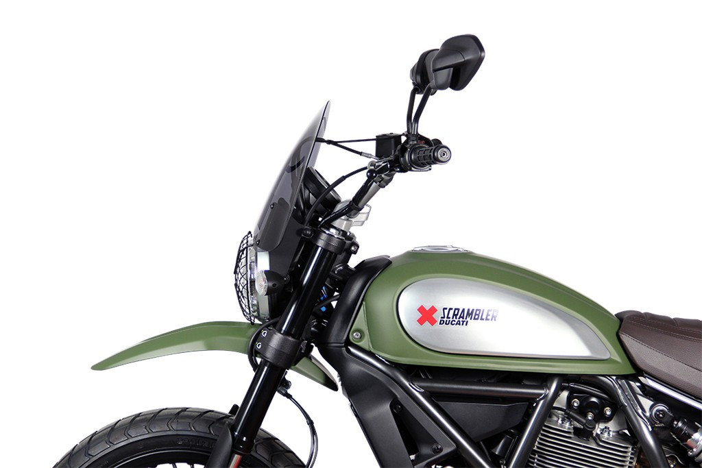 Szyba motocyklowa MRA DUCATI SCRAMBLER 800 K1 -2018, forma NT, czarna