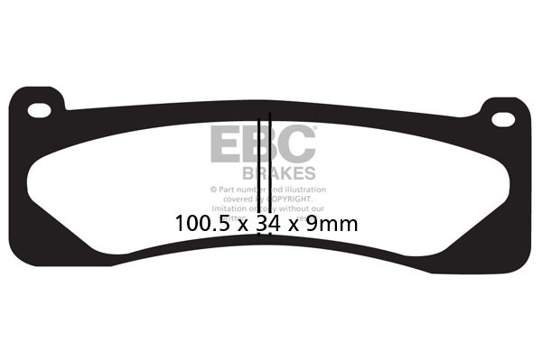 Klocki hamulcowe EBC EPFA263HH Extreme Pro (kpl. na 1 tarcze)