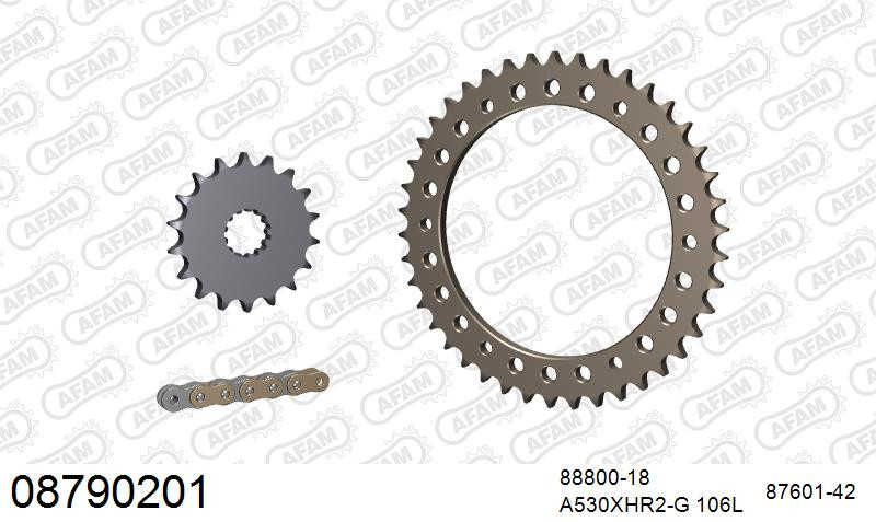 Zestaw napędowy AFAM do TRIUMPH Speed Triple 1050