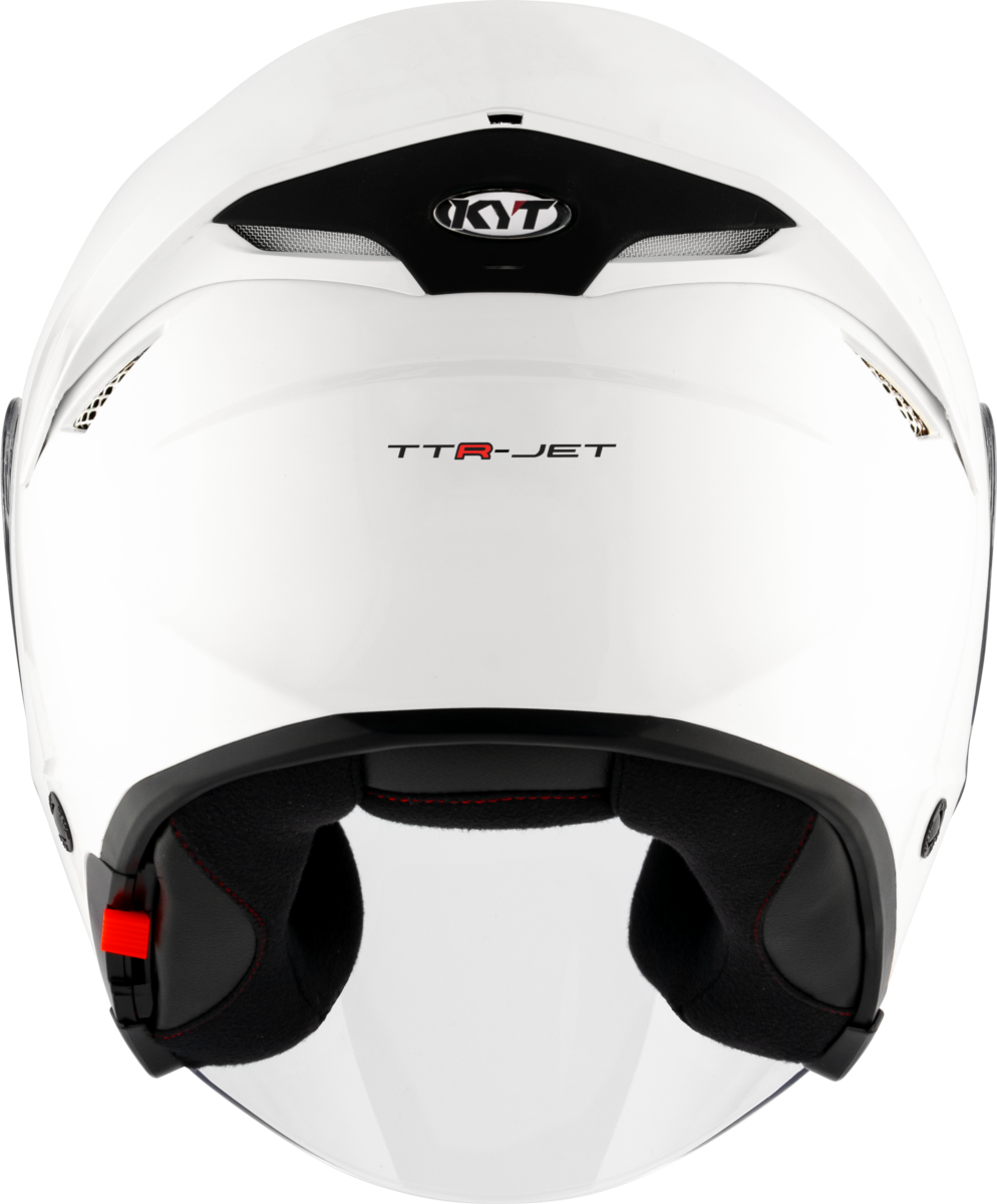 Kask Motocyklowy KYT TTR-JET połysk biały ECE/ONU 22-06