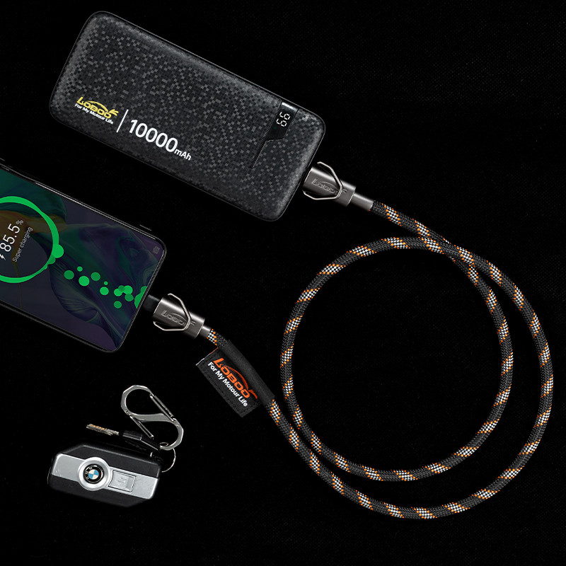 LOBOO Smycz/kabel do ładowania USB-C 100W
