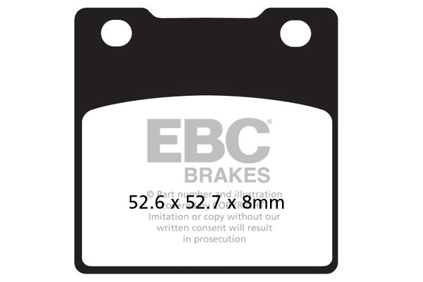 Klocki hamulcowe EBC FA161V V-PAD (kpl. na 1 tarcze)