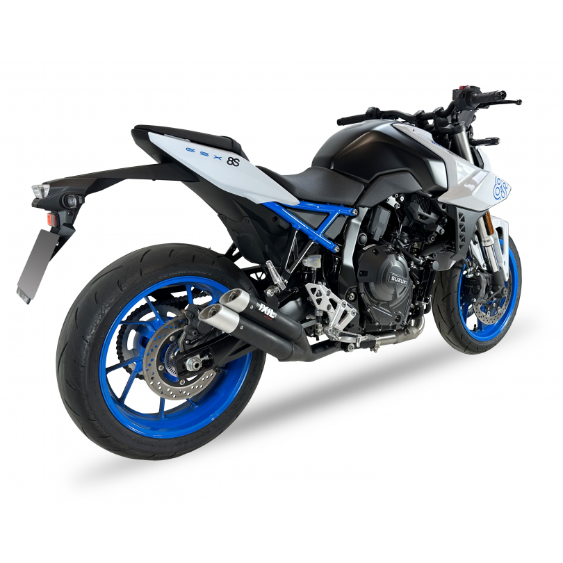 Tłumik IXIL SUZUKI GSX-8S 2023 (WEM2 WEM3) typ L3XB (waga: 3000g, długość: 370 mm., materiał: Inox AISI304, kolor: Anodized alum