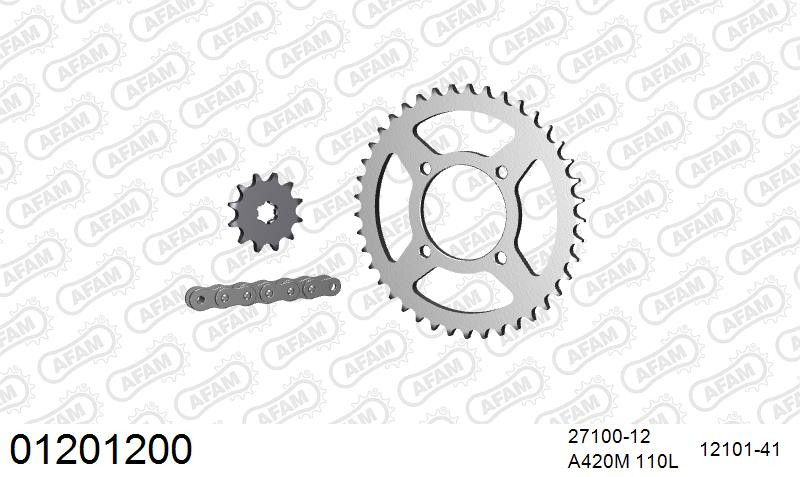 Zestaw napędowy AFAM do YAMAHA FS1 50 France