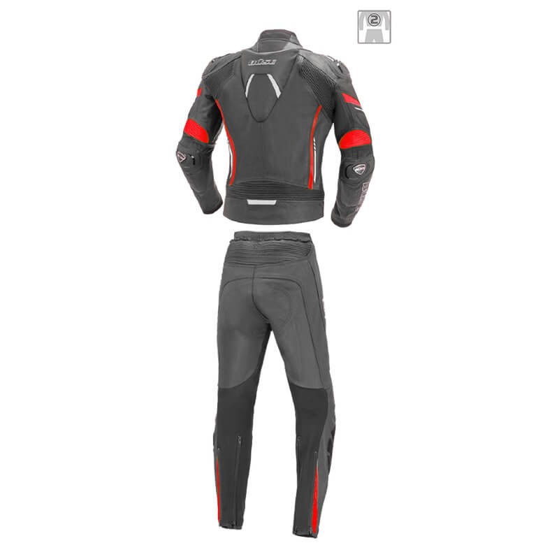 Kombinezon motocyklowy damski BUSE Imola czarno-czerwony 102502