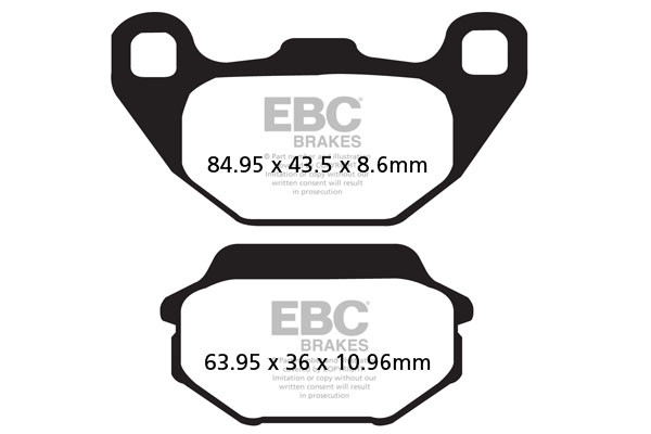 EBC Brakes Klocki hamulcowe EBC SFA305 skuterowe (kpl. na 1 tarcze)