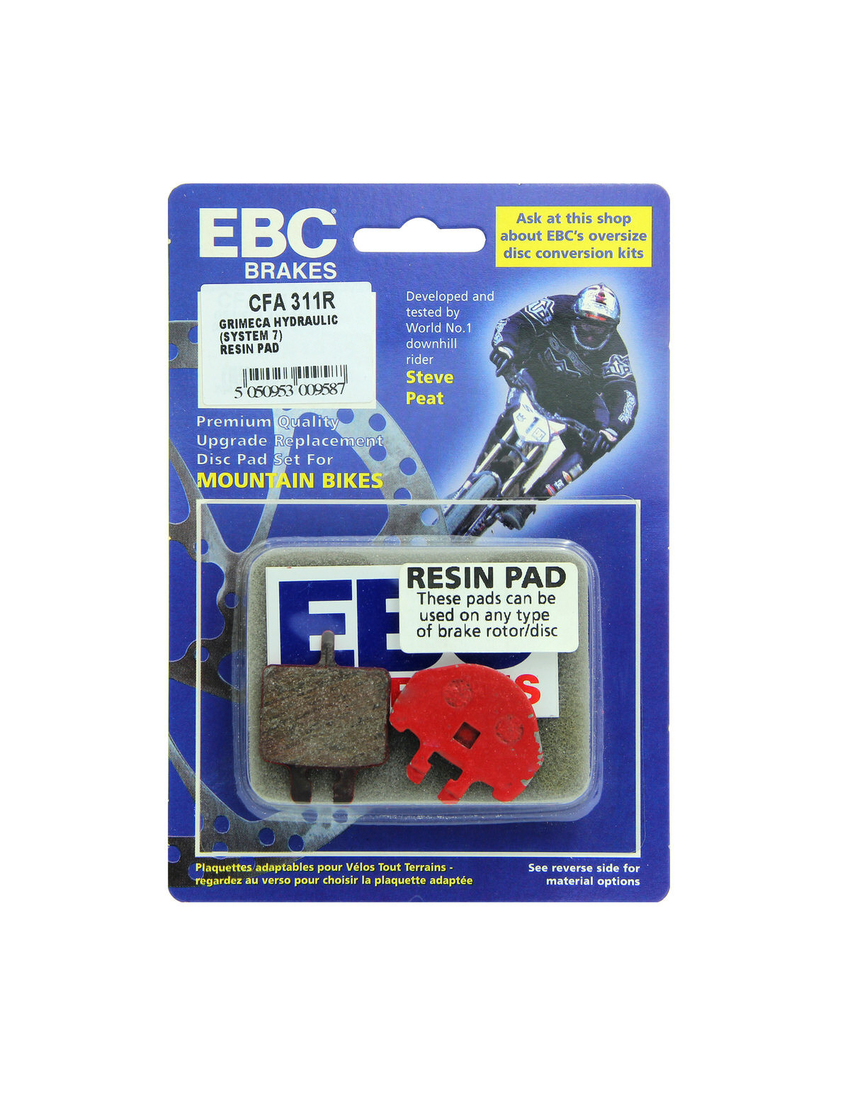 CFA311R - Klocki hamulcowe rowerowe (organiczne wyczynowe) EBC Brakes