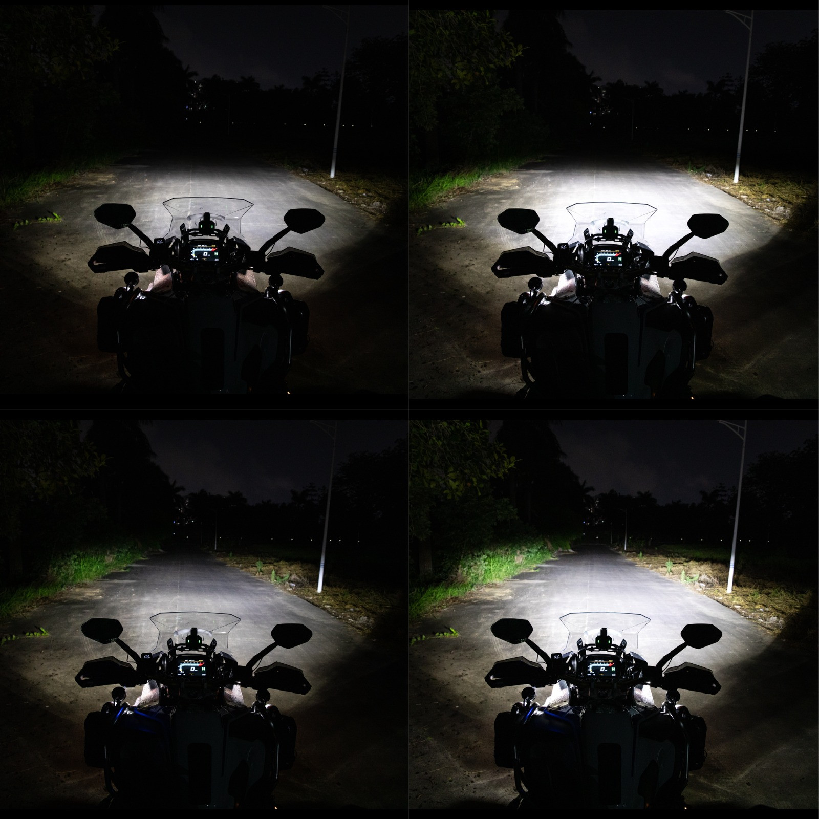 LOBOO L7X lampy LED drogowe i mijania pomocnicze, 12 000 Lumenów, 8-stopniowa skala świecenia, homologacja, zestaw